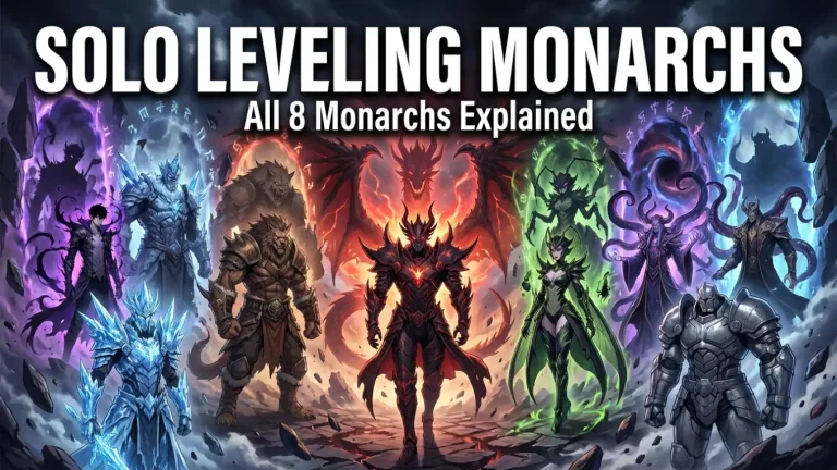 Solo Leveling Monarchs — All 8 Monarchs Explained